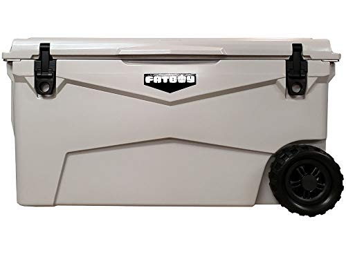 Fatboy 70 Quart Wheeled Roto Molded Cooler (Gray)