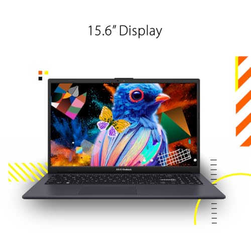 Image of ASUS Vivobook Go 15 Laptop, 15.6 inch FHD 16:9 Display, AMD Athlon Silver 10 Processor, AMD Radeon Graphics, 4GB RAM, 128GB SSD, Windows 11 Home, Peacock Blue, E1504FA-PS04-B