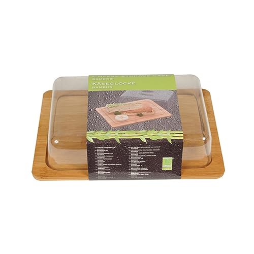 Foto von alpina My ce2601021 - Käseglocke, Bambus, 25 x 20 cm, beige.