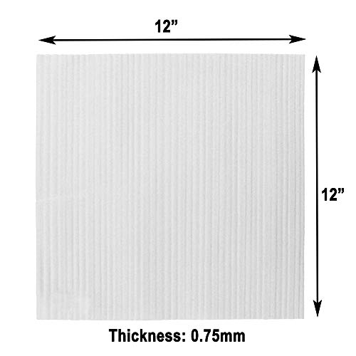 100 Pack 12” X 12" Foam Wrap Sheets Cushioning For Moving, Shipping, Packaging, Storage-Safely Cushion Wrap For Dishes, China, Furniture, Glasses ( 1.0 Mm Thickness) By Zmybcpack #TOP1