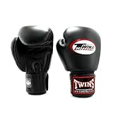 Twins ボクシンググローブ 本革製 ブラック 8(oz)