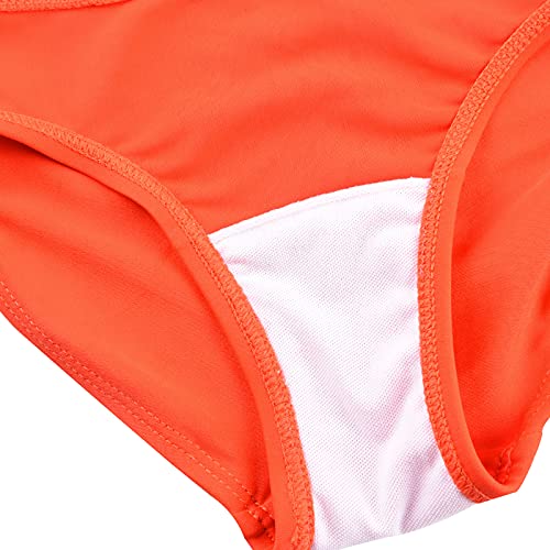 Cadocado Toddler Girls Swim Skirt 3 Pieces Swimsuit Cover Ups For Swimwear With Orange Skirt Upf 50+, Blue Floral, 3 Years #TOP4