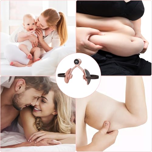 Oberschenkeltrainer, Thigh Master Mit Intelligenter Zähl, Beckenbodentrainer Für Frau, Trainingsgerät Für Weibliches Gesäß, Trimmer-Innenschenkel, Beckenboden Trainer Für Hüfttraining (Rosa)