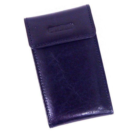 CARTA - Italian Leather Credit Card Wallet, Vacchetta Blue