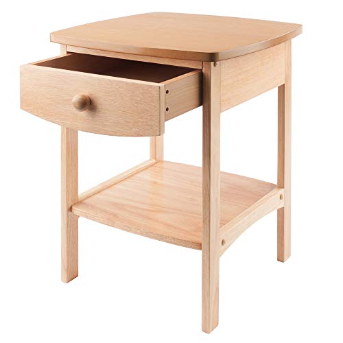 Image of Winsome 82218 Wood Claire Accent Table, Natural 18 inches