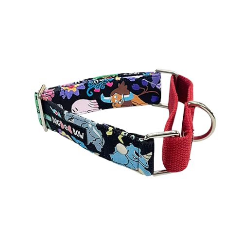 Image of Dog-O-Bow Pokemon Print Martingale Dog Collar, Durable, Comfortable & Adjustable Training Collar (M)