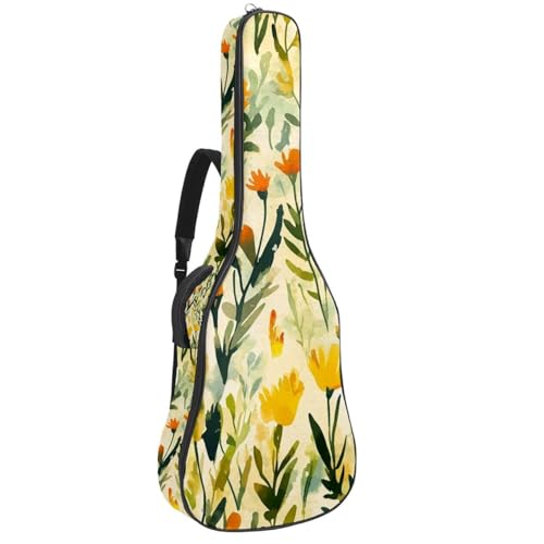 Housse guitare électrique 101.6 cm sac transport imperméable jaune