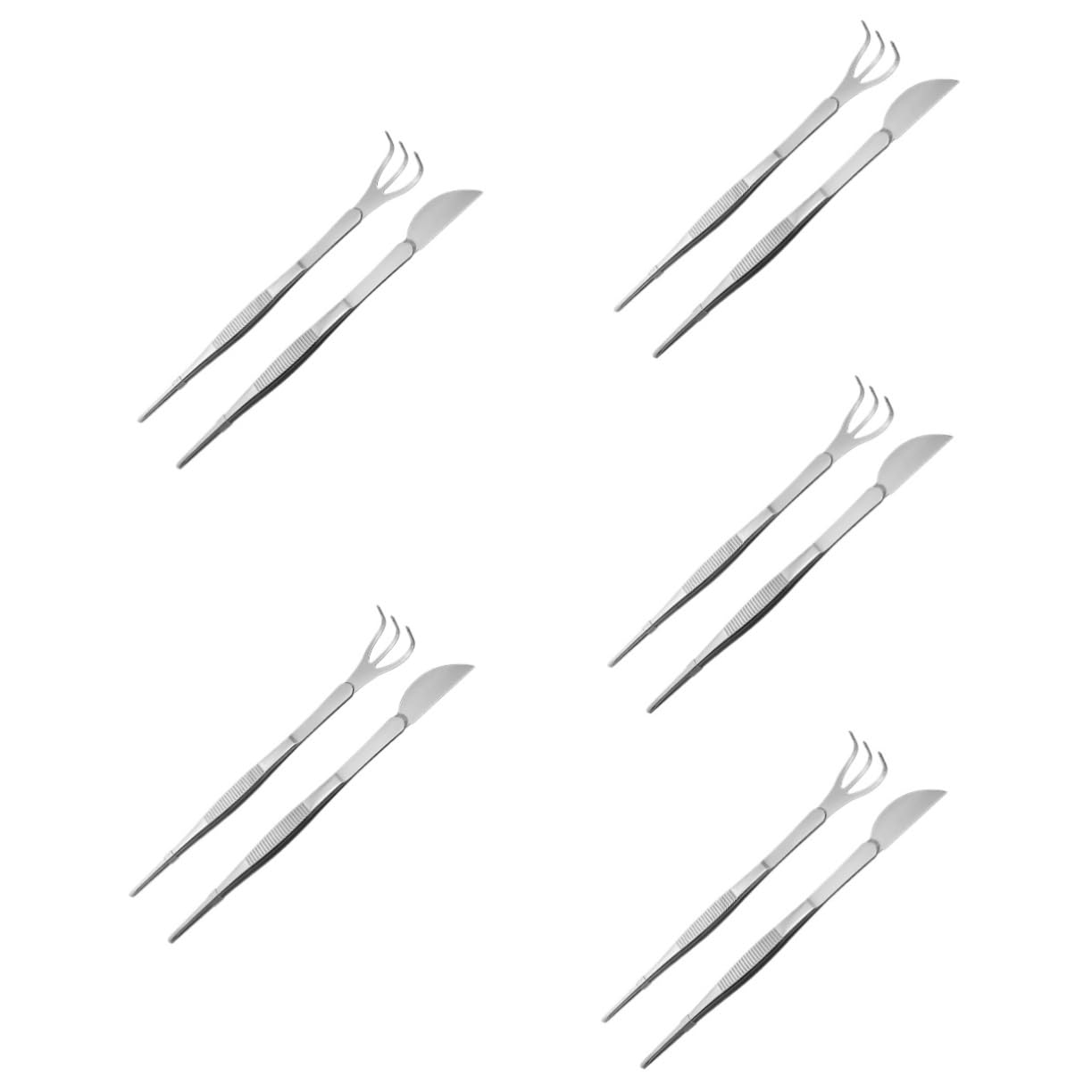 POPETPOP 10pezzi Pinzette Per Bonsai Inossidabile Strumento Per Giardinaggio Per Trattamento e Rimozione Superflui