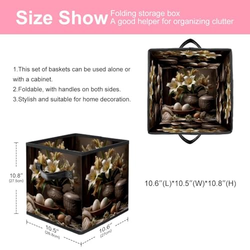 Grand bac de rangement cube pliable et boîte organisation maison - 3