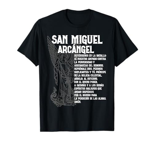 Photo de Miguel Arcangel Oracion San St Michel Espagnol Espagnol T-Shirt
