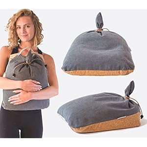 Meditation Floor Cushion Pillow For Back Support – Outdoor Travel Buckwheat Pillow for Floor Meditation and Prayer…