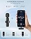 KUKIHO Kabelloses Lavalier Mikrofon für iPhone/iPad/Android (2 Sender), Mini Ansteckmikrofon mit Geräuschunterdrückung, Plug-Play Wireless Mikrofon für Videoaufnahmen, Podcast, YouTube, TikTok, Vlog