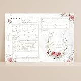 ＜高級上質紙＞役所提出用 婚姻届３枚セット★クリアファイル無料プレゼント★花柄 春夏秋冬 オシャレで可愛い 綺麗 シンプル プロポーズ 婚約指輪 婚約記念日 (ホリデー)