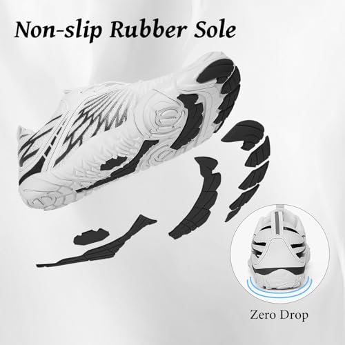 Image of Hike Footwear Barefoot Shoes, Pro Barefoot Shoes Women Men, Athletic Hiking Shoes, Minimalist Water Shoes Breathable Quick Dry Zero Drop Trail Running Shoes with Non-Slip Sole & Wide Toe Box