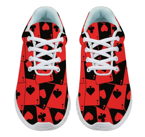 Playing Cards Shoes for Women Men Trail Running Casual Fashion Sneakers Slip-on Tennis Shoes