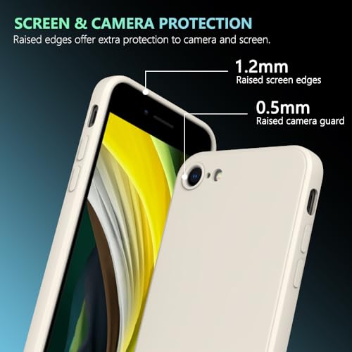 Image of for iPhone SE /8 /7 Case White, Scratch Resistant with Soft Touch, Slim Thin Phone Cover for iPhone SE 3rd Gen (2022), iPhone SE 2nd Gen (2020), iPhone 8 /7 4.7 inch