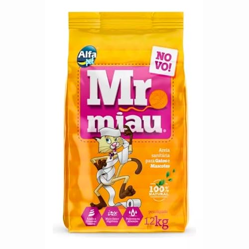 Areia Higiênica Para Gatos Mr. Miau 12kg