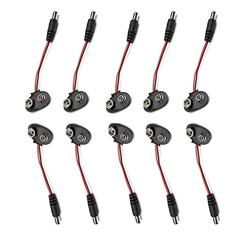 Hayatec Câble de batterie PP3 9 V vers prise CC Cover