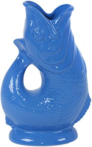 The Original Gluggle Jug - Carafe à Eau Poisson 0,6L - Fabriquée à La Main En Grande-Bretagne