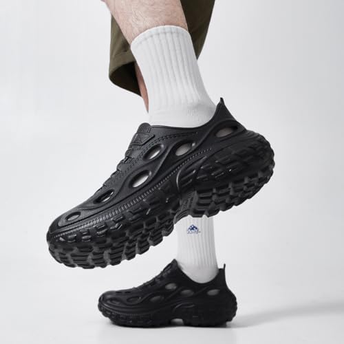 Men's Summer Comfort Sandals - Breathable Closed Toe Sandals for Outdoor, Driving, Beach and Sports - Lightweight Slip-On Water Shoes(White,25cm)2