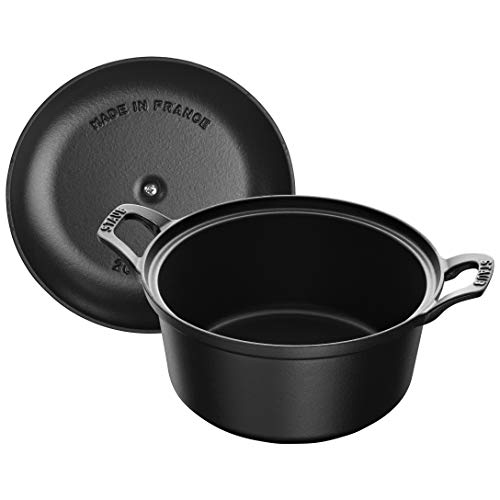 Staub Vintage Line La Coquette rotonda - 20 cm, Nera - 6
