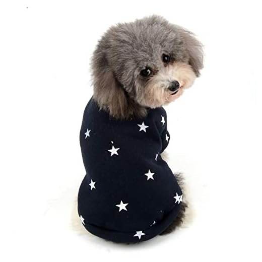 Ranphy Suéter para perros pequeños, abrigo de lana para cachorros, chándal de invierno para chihuahua, chaqueta cómoda de algodón azul S