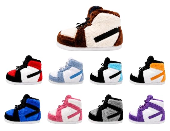 Image of Warm Furry Sneakers Slipper Comfy House Shoes Winter Plush Fuzzy Slipper Shoes For Women Men One Size Fits Most Fluffy Slides For Indoor Outdoor Bigfoot Gifts Houseshoes