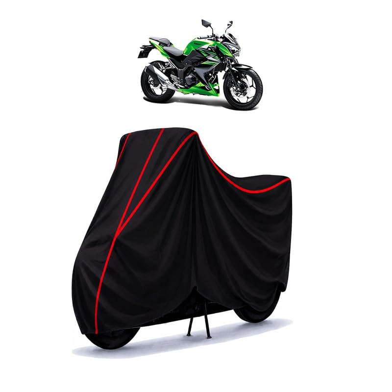Image of Z 250 Water Resistant Bike Cover for All Motorcycles & Rain | Heavy Duty Taffeta Fabric | UV Protection, Dustproof, Scratchproof | All Weather Two Wheeler Body Cover with Elastic Bottom