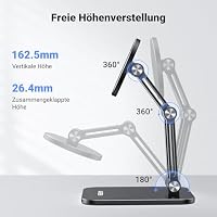 UGREEN Magnetischer Handy Ständer Magsafe Handyhalter Tisch (Schwarz) – Ansicht 7