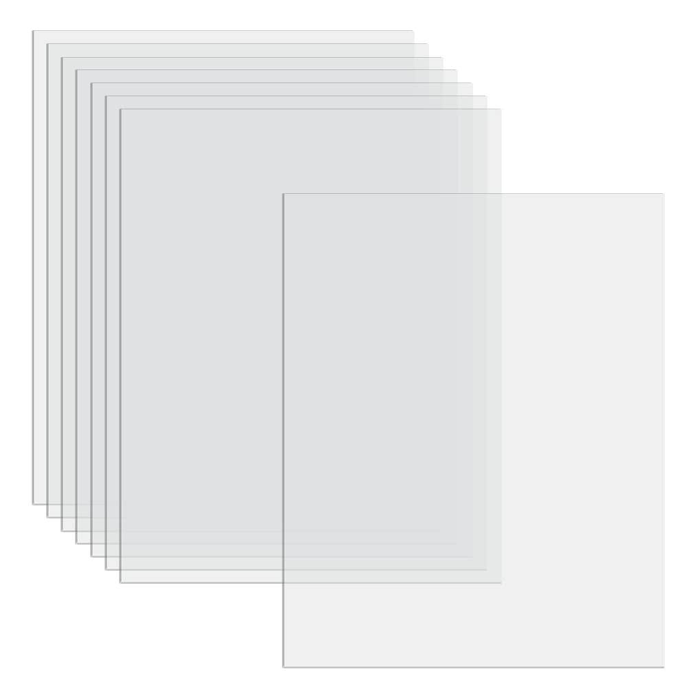 Buy 8 Pcs Transparent Acrylic Sheets, Perspex Clear Acrylic Plastic