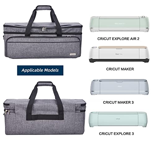 Nicogena Double Layer Carrying Case With Mat Pocket For Cricut Explore Air 2 thumb #4