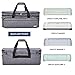 NICOGENA Double Layer Carrying Case with Mat Pocket for Cricut Maker 4, Explore 4, Multi Large Front Compartments for Tools, Accessories and Supplies, Grey