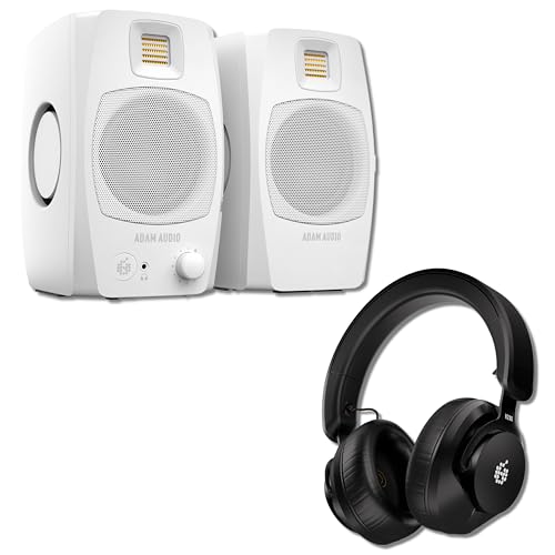 ADAM Audio D3V 3.5�C���` �z���C�g�p���[�X�^�W�I���j�^�[�y�A H200�N���[�Y�h�o�b�N�w�b�h�z���t��