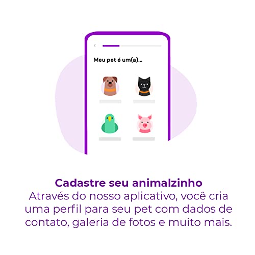 Pinn Pet - Pendente Inteligente com QR Code - Identificação de Pet por QR Code e Aplicativo Exclusiv