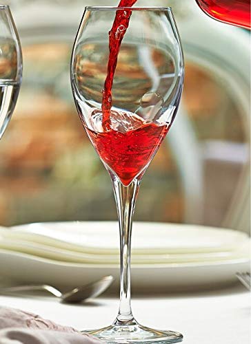 Image of Pasabahce Monte Carlo Red Wine Glass -Set of 6 (325 ml,Europe Made) | Premium Imported Wine Glass