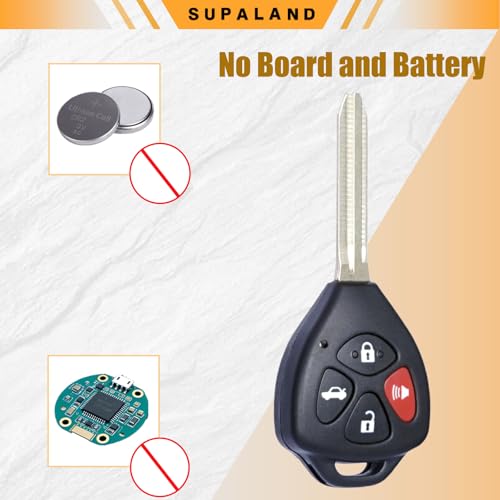 Boîtier coque de clé de rechange Corolla Camry Venza télécommande plip voiture 2 boutons - 4