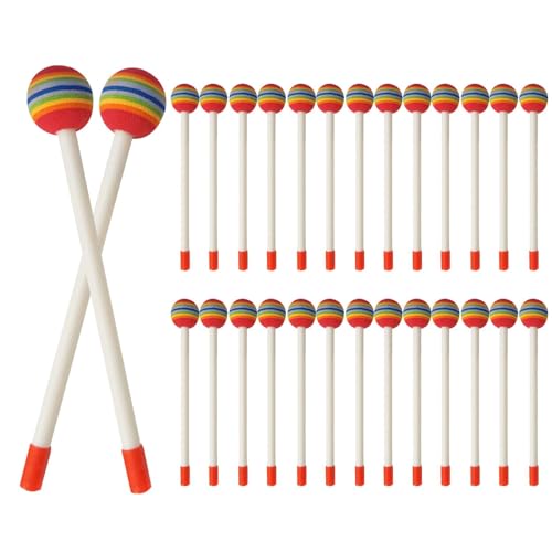 Baguettes de batterie Lollipop en mousse lot de 28 batons de rythme percussion enfant