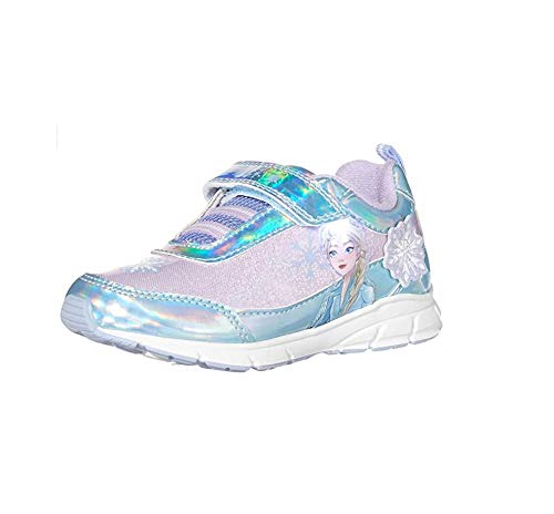 Toddler Girls' Disney Frozen Light-Up Sneaker (7) Blue
