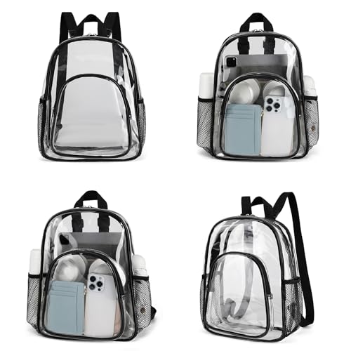 Trendy Clear PVC Backpack Rucksack Suitable for Daily Commutes Travel and Shopping2