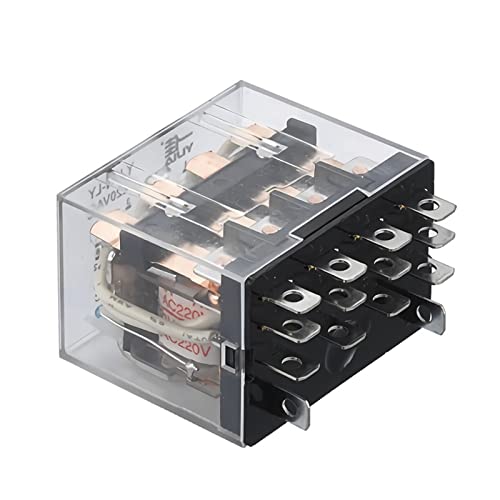 Relé de potencia de 14 pines 6VDC con indicador luminoso para automatización