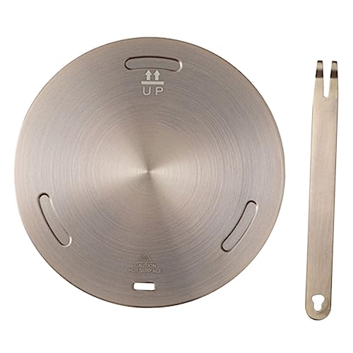 iplusmile Diffuseur de Chaleur Acier Inoxydable pour Plaque de Cuisson à Gaz et Électrique Répartiteur de Chaleur Uniforme Compatible avec Plusieurs Types de Casseroles Adaptateur Mijoteur