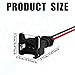 SamWinGear 4PCS Fuel Injector Connector EV1 Connector Fuel Injector Wiring Harness, Injector Socket with Extended Plug Clip Cut Pigtail Wedge Wiring Harness 2-Wire FemaleReplace EV1 OBD1 Any RC