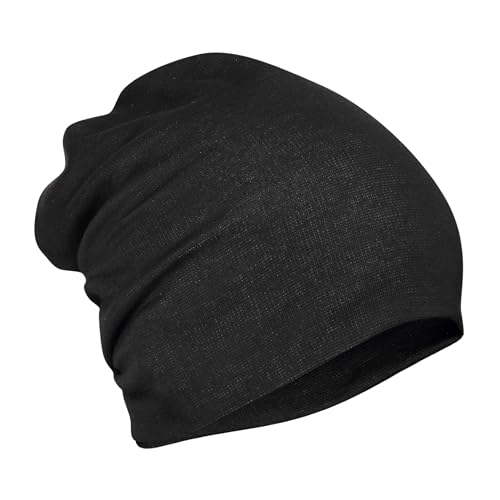 Image of FabSeasons Cotton Blend Slouchy Beanie and Skull Cap for Summer, Winter, Autumn & Spring Season, Can be Used as a Helmet Cap Too