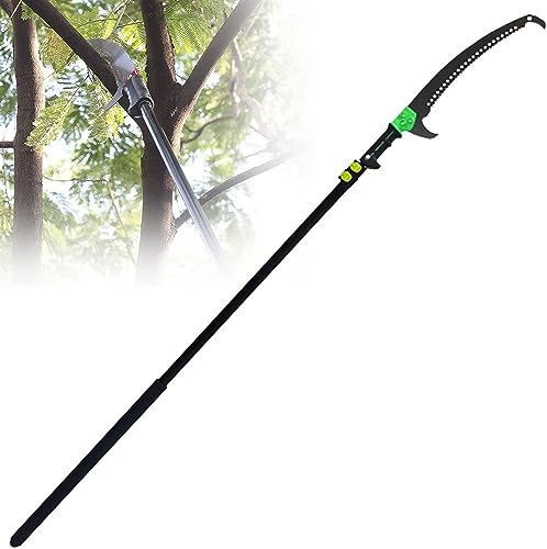 Manual Pole Saws Telescopic Pole Saw Manual Pruning Saw with Removable Aluminum Alloy Telescopic Rod,Tree Pruner Landscaping Pruning Saw 12ft/3.6m