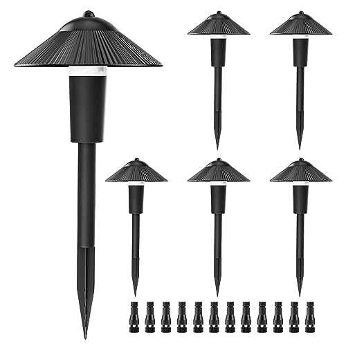 ZUCKEO 5W Low Voltage Landscape Lights LED Pathway Lights with Connectors, 12V-24V Outdoor Landscape Lighting Wired Path Lights IP66 Waterproof Warm White Walkway Light for Garden Yard House (6Pack) ZUCKEO 5W Low Voltage Landscape Lights LED Pathway Lights with Connectors, 12V-24V Outdoor Landscape Lighting Wired Path Lights IP66 Waterproof Warm White Walkway Light for Garden Yard House (6Pack)
