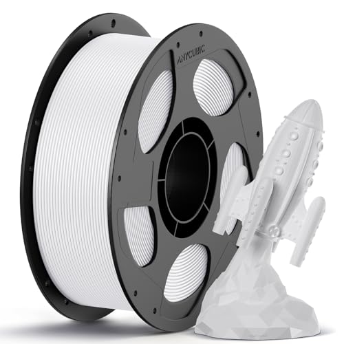 Image of ANYCUBIC PETG Filament 1.75mm, 3D Printer Filament, Dimensional Accuracy + /- 0.02mm, Exceptional Toughness, Print with Most FDM 3D Printers, 1KG Reusable Spool, White