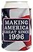 30th Birthday Gag Gifts for Birthday Party Making America Great Since 1996 2 Pack Can Coolie Drink Coolers Coolies USA Flag