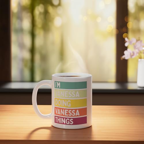 Taza personalizada de cerámica blanca 11 oz miniatura 3