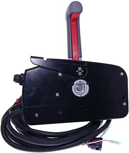 Throttle Outboard Remote Control Box 67200-99E56 Fits for Suzuki Outboard Boat Motor Engine Push to Open 8 Pin
