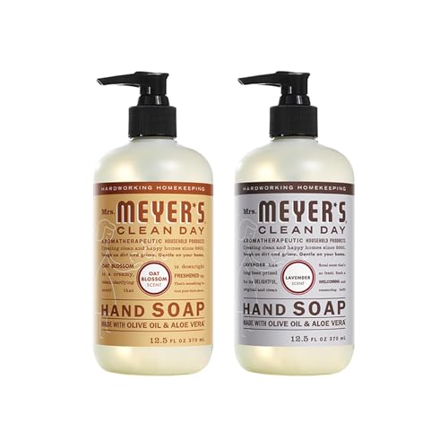 Image of Mrs. MEYER'S CLEAN DAY Hand Soap Variety (Lavender + Oat Blossom)